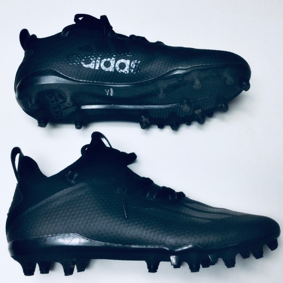 ⚽️ ADIDAS - OUTDOOR - BLACK & SILVER - SKIN PREDATOR SOCCER CLEATS ⚽️ - Picture 2 of 7
